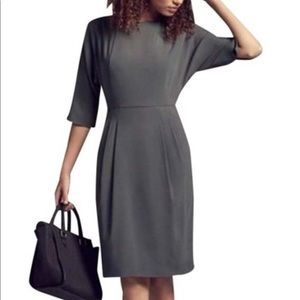 M.M. LaFleur grey dolman knee length dress